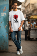 Men Tribe Graphic Printed Oversized T-Shirt